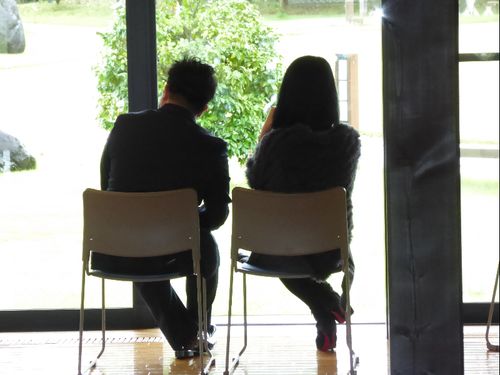 ＜昨年度の様子＞素敵な景色を見ながらお話タイム