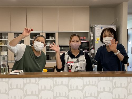 職員さんの笑顔に癒されます！