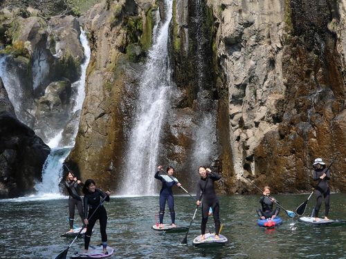 滝の近くにもいける小野湖SUP