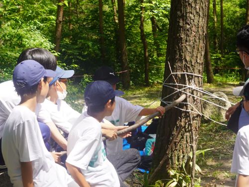 ネイチャーゲーム・秘密基地づくり