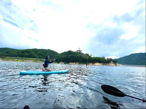 湖からの景色は絶景です！