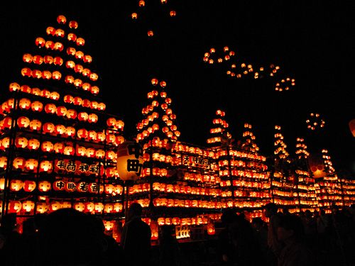 松川町提灯祭りの様子※ツアー2日目に実際に見に行きます！
