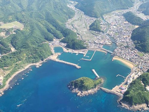 空から見た和歌山県すさみ町