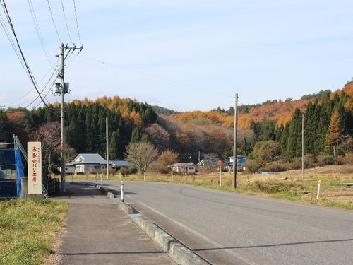 おおのパン工房前の道路