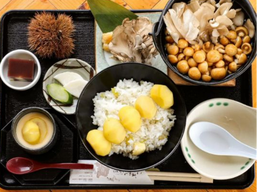 須木栗定食（栗5個）