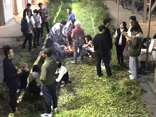 焚き火の会での対話の様子