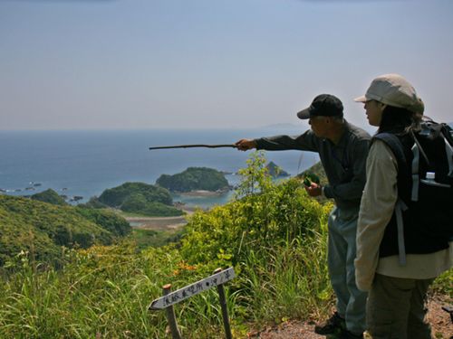 『しま山100選』の遠見山（とんばやま）でトレッキング