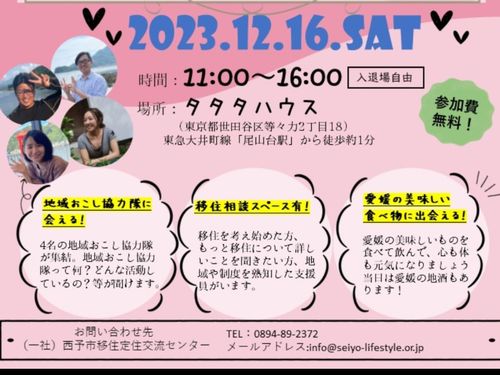 ４人の現役地域おこし協力隊のリアルな移住体験談も聞けるよ！