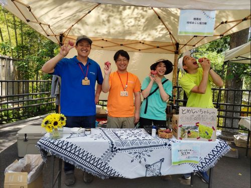 協力隊で100%村民出店のマルシェを企画･開催した際の様子