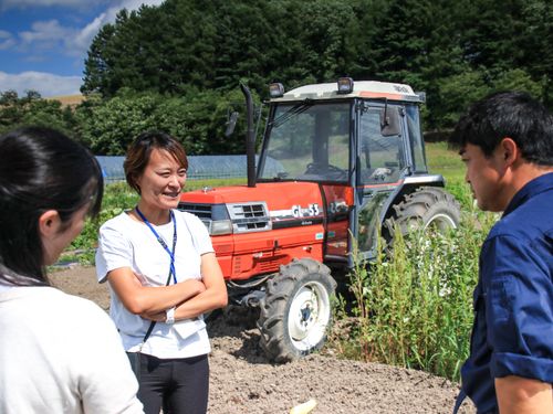 先輩移住者の農家さんを訪問