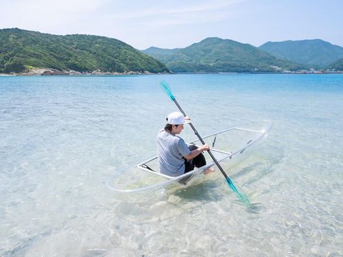 どこまでも続く遠浅の海：蛤浜（※はまぐりデッキ提供）