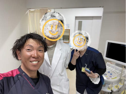 上五島病院の仲間と。