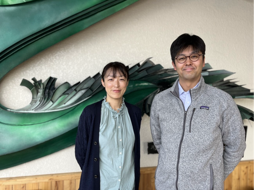 ▲お話を伺った和田さん（右）、本間さん（左）