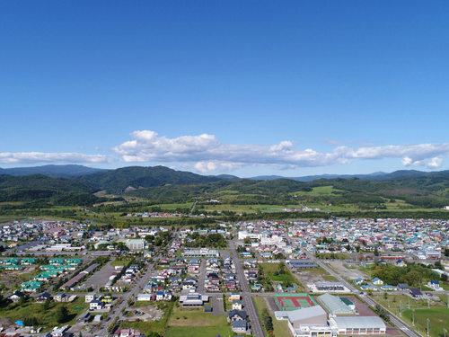 ▲町の中心地は約1km四方にぎゅっとまとまる