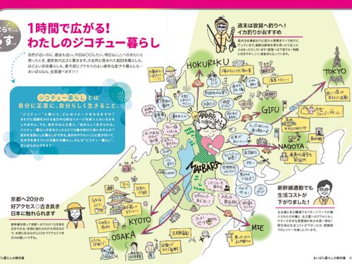 １時間あればこんなに広がる行動範囲