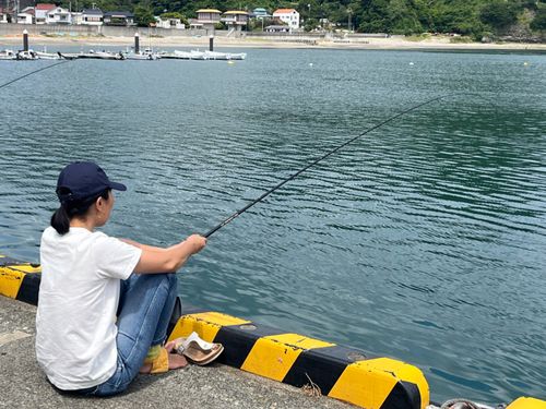 休日に子浦で釣りをしました