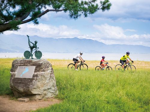 琵琶湖サイクリストの聖地碑