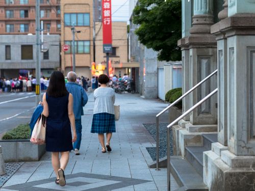 市街地のモダンな洋風建築が見どころの一つ