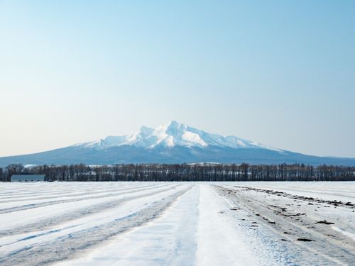 四季折々の斜里岳を見ることができます