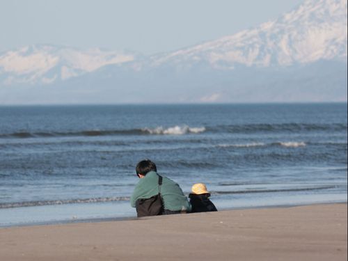 海が近いのでいつでも行けます