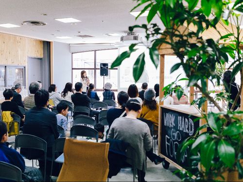 フリーラウンジでのイベントの様子