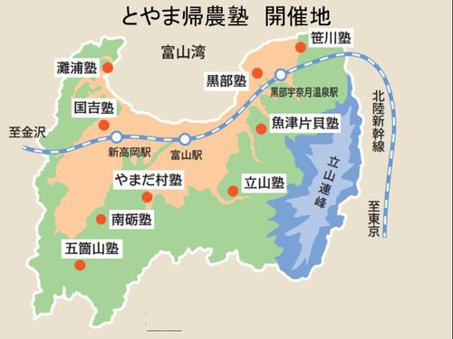 とやま帰農塾開催場所