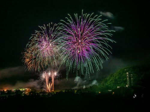 夏に行われる上砂川町最大のイベント仮装盆踊り花火大会