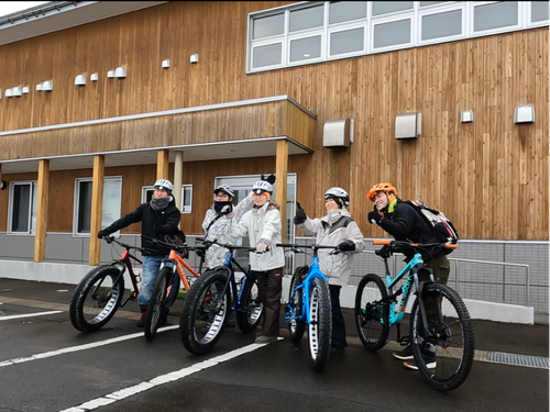 高低差の無い藤崎町は、サイクリングに最適。