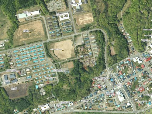 平取高校等の位置図