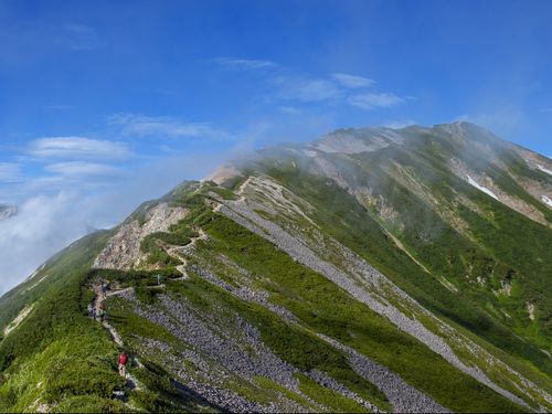 白馬村の夏登山
