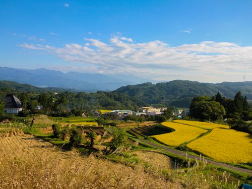 唱歌「故郷」のふるさとの原風景が広がる豊田地域