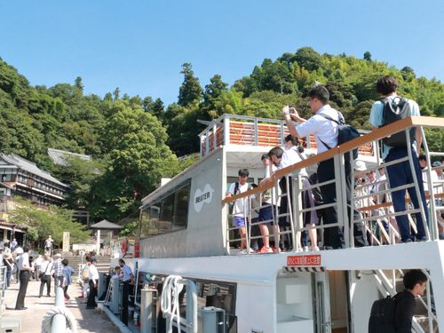 竹生島に上陸！！