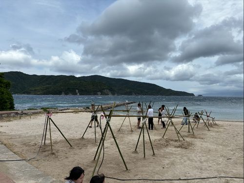 流しそうめんイベントのようす