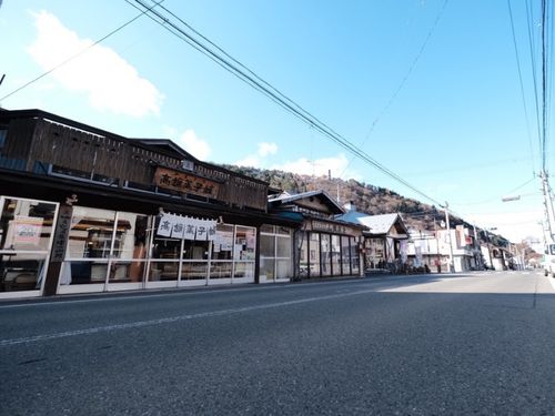 大迫の趣のある街並み