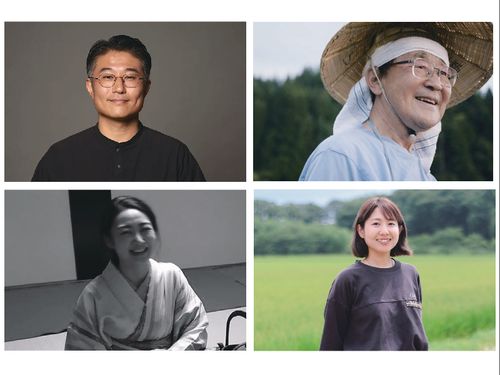 左上：矢部佳宏さん　左下：山口佳織さん　右上：岩橋義平さん　右下：佐々木祐子さん