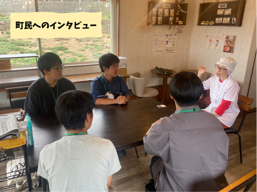 町民へのインタビュー♪