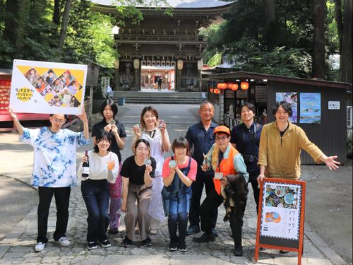 地域おこし協力隊があやめ祭りに出展