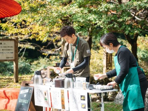 【現役隊員の活動例】自然の中で楽しむお茶会イベントを企画！