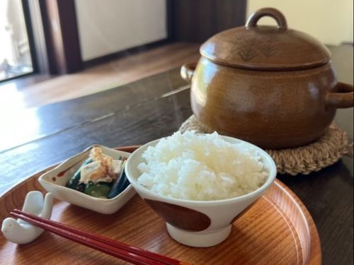 珍しい地質と北アルプスからの美味しい水からできるお米は格別です！