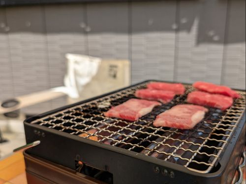 住宅敷地内で気軽にBBQ！