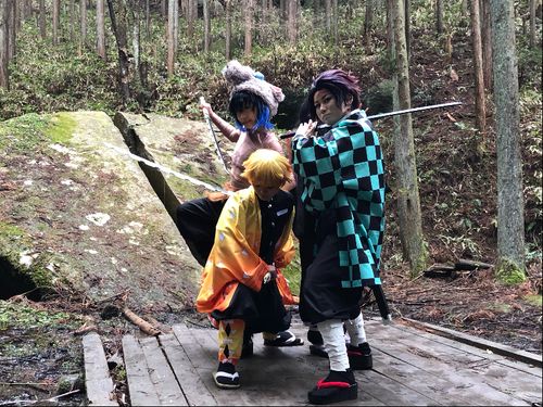 一刀石のコスプレ写真（鬼滅の刃）
