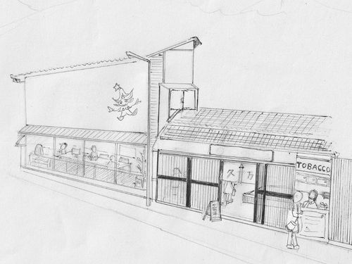 商店街に交流拠点を整備しています