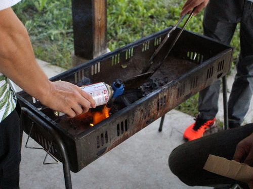 遊びの時間でBBQ体験も！（食材費は別途かかります）