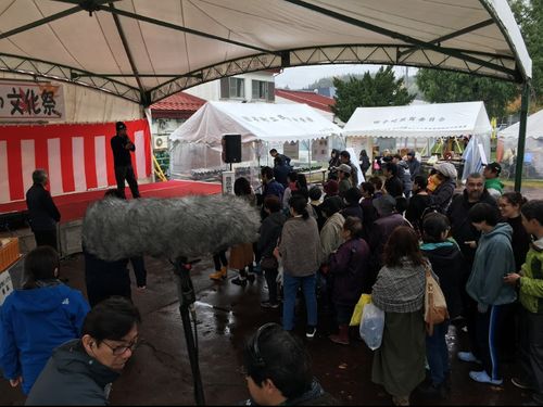 町民文化祭の抽選会の様子