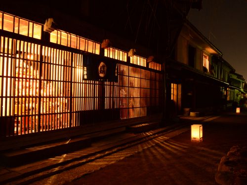 夜の海野宿