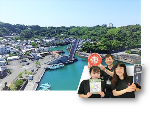 【香南市】手結港可動橋と移住担当者たち