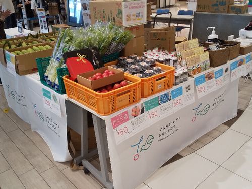 東神楽町特産物の販売イベントの様子