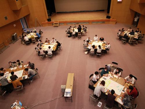 町民の方とのワークショップの様子。町民が主役となるまちづくりを目指していきます！