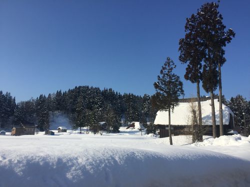 和紙工房のある高柳町はこんな美しい景色も。
