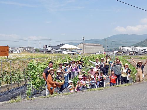 かわら農業塾で行ったイベント「夏野菜収穫祭」